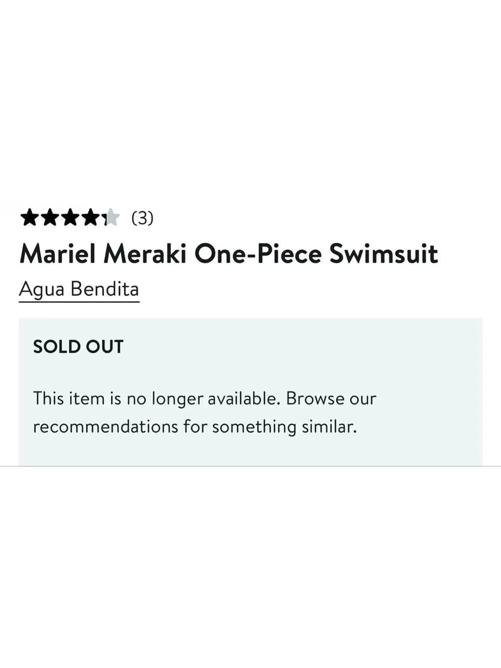 NWT Agua Bendita Meriel Meraki M Floral Print One Piece Reversible Swimsuit